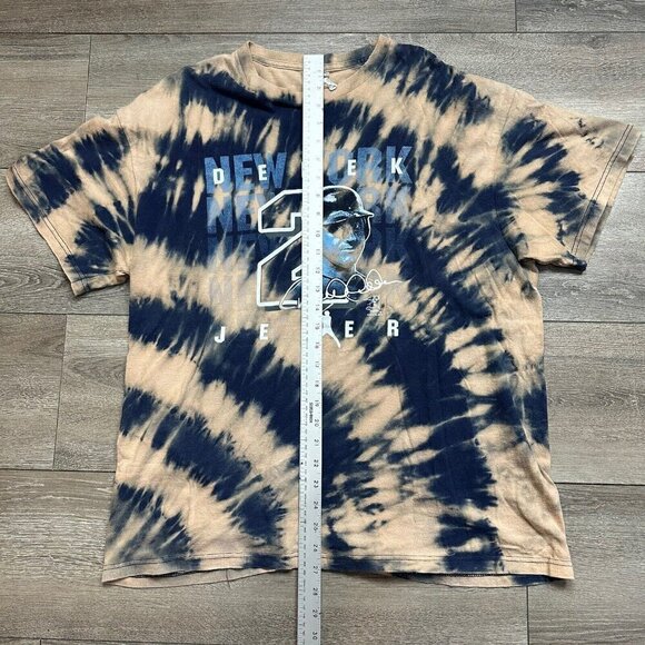 New York Yankees Derek Jerter Retro T-shirt XL MLB Baseball Tie Dye 2012 - Picture 6 of 6